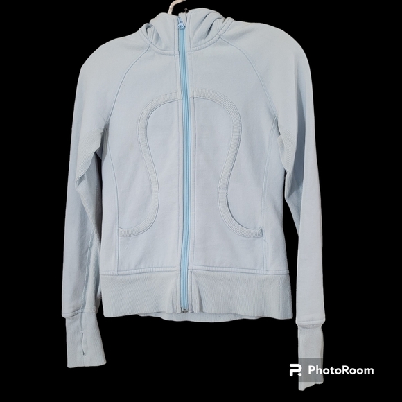 Lululemon light blue Scuba stretch jacket - Picture 2 of 14